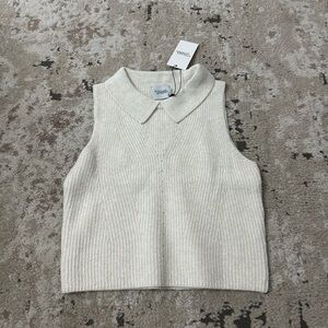 Stitches + Stripes Sleeveless Knit Top Size Large NWT